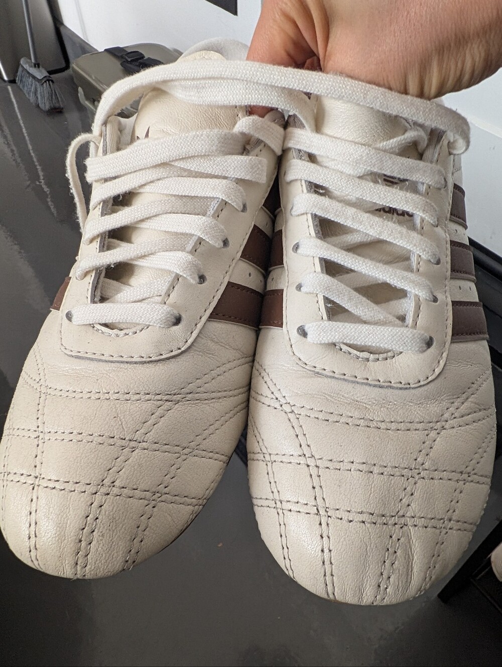 Adidas Originals Taekwondo Striped Leather Shoes - Picture 8 of 8